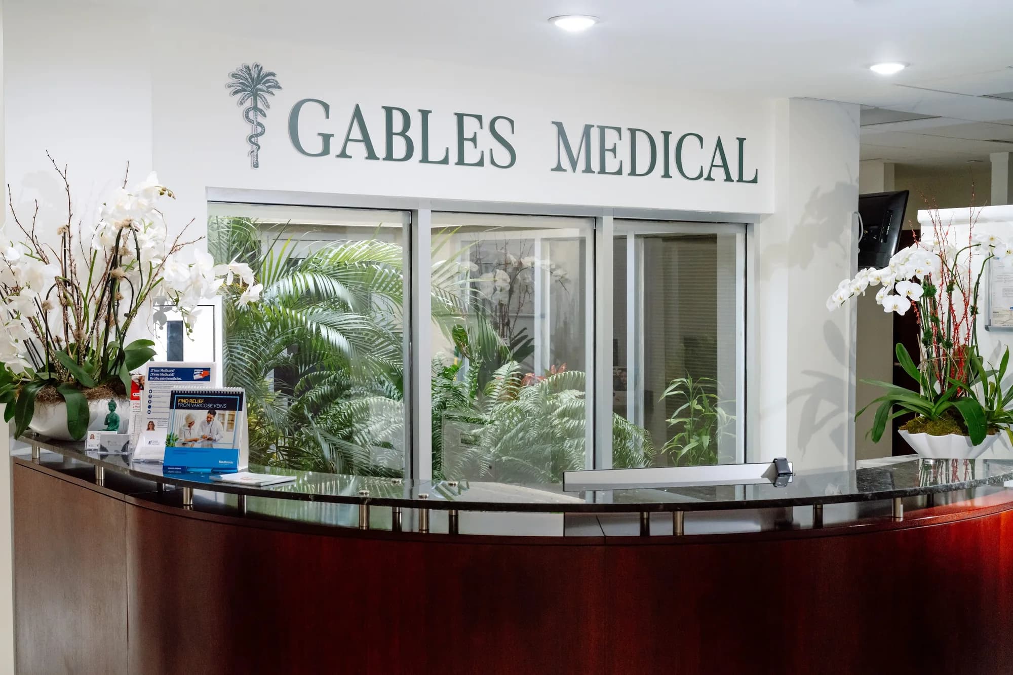 Reception at the Gables Pain office on Le Jeune Road, Coral Gables